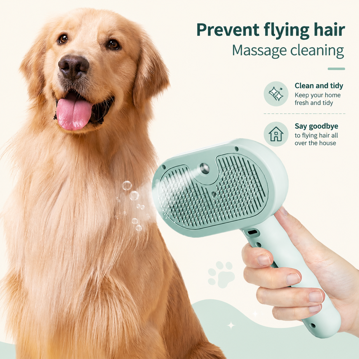 3-in-1 Pet Steam Brush